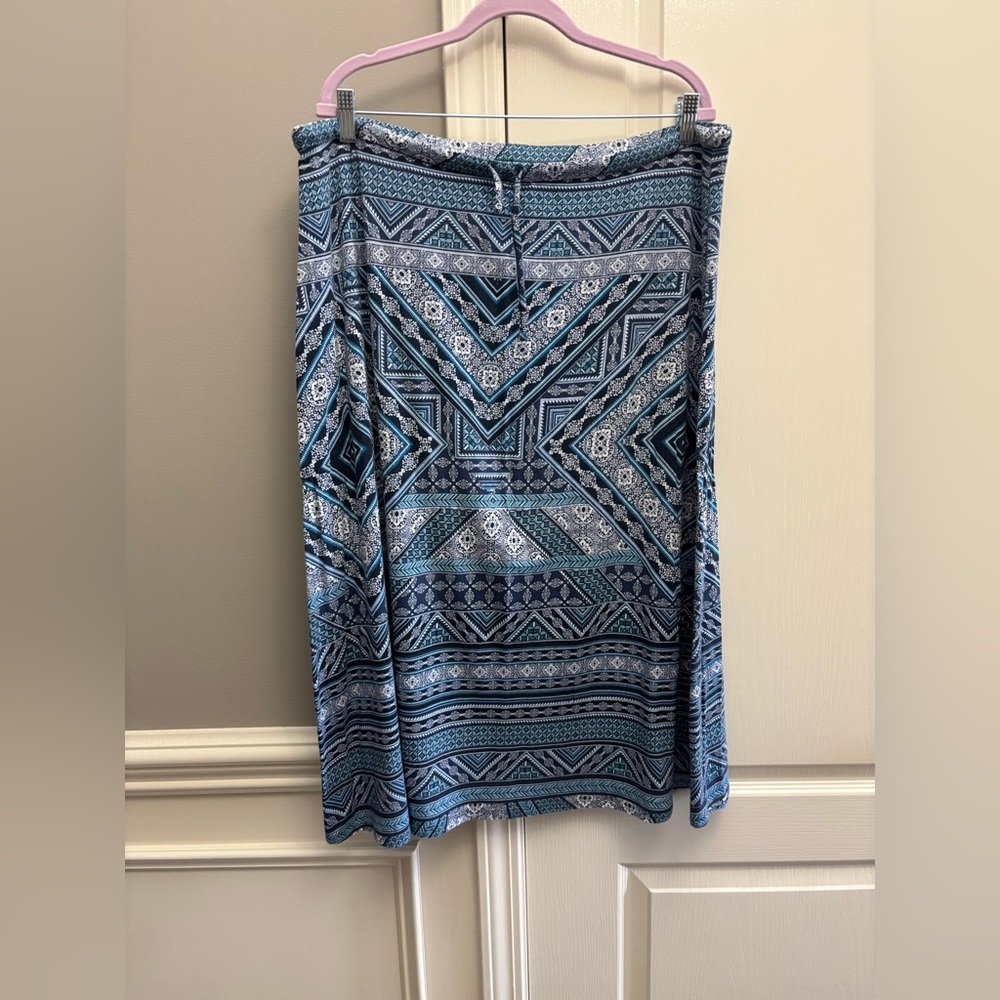 J.Jill geometric print skirt